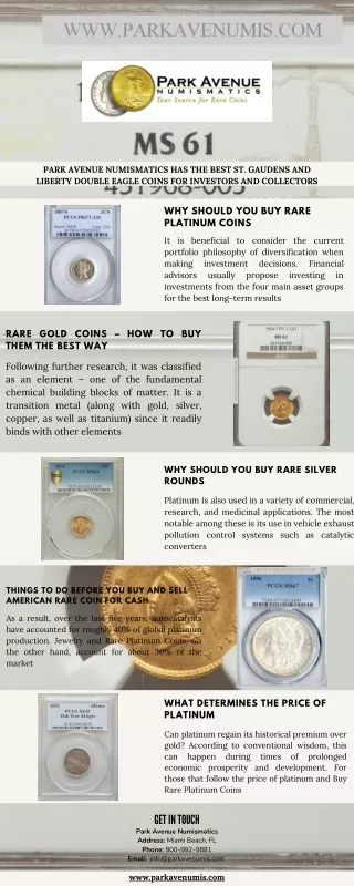 Buy Rare Platinum Coins
