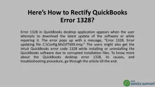 here s how to rectify quickbooks error 1328