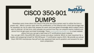 IT certifications Cisco 350-901 braindumps latest exam material 2021