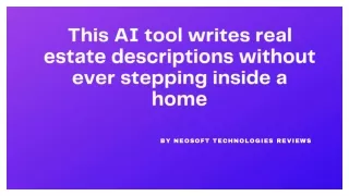 this ai tool writes real estate descriptions