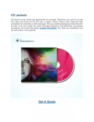 cd jackets