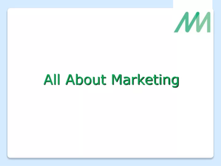 all about marketing