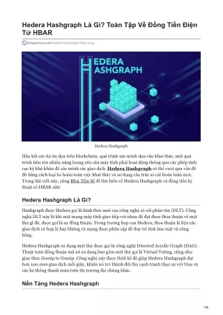 hedera hashgraph l g to n t p v ng ti n i n t hbar