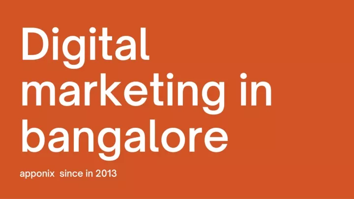 digital marketing in bangalore
