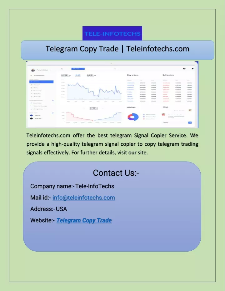 telegram copy trade teleinfotechs com