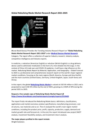 global nebulizing masks market research report