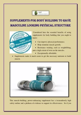 supplements for body building to have supplements