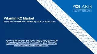 vitamin k2 market set to reach usd 290 3 million by 2026 cagr 24 5