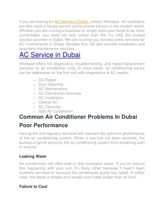 AC REPAIR AND AC MAINTENANCE SERVICES DUBAI   971 50 308 7679-
