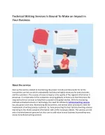 Technical Writing Services Is Bound To Make an Impact in Your Business - slide 1