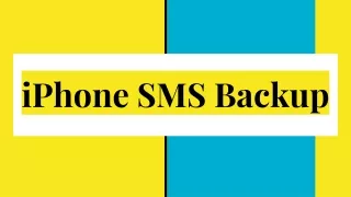 iphone sms backup