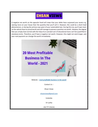 Most Profitable Business in the World | Ehsanviews.com
