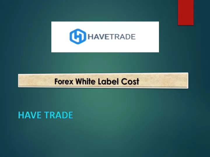 forex white label cost