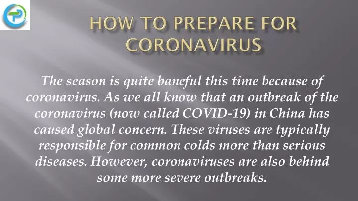 how to prepare for coronavirus