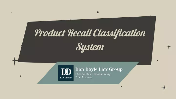 product recall classification system