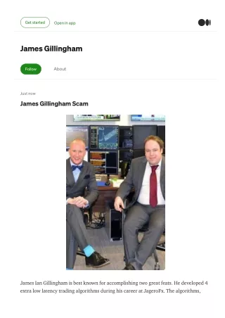 James Gillingham Scam