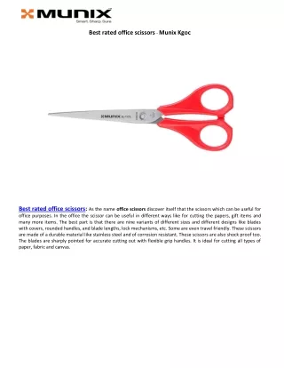 Best rated office scissors - Munix Kgoc