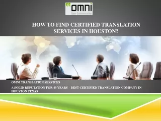 How to find certified translation services in Houston