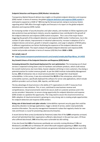 endpoint detection and response edr market