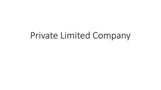 Private Limited Company