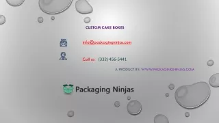 Get Your Custom Cake Packaging Boxes Wholesale