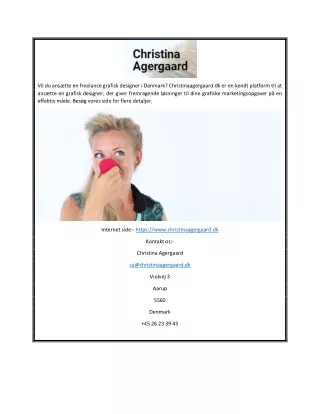 vil du ans tte en freelance grafisk designer