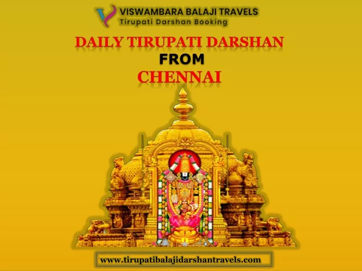 daily tirupati darshan from chennai