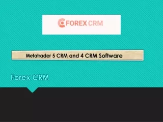 metatrader 5 crm and 4 crm software