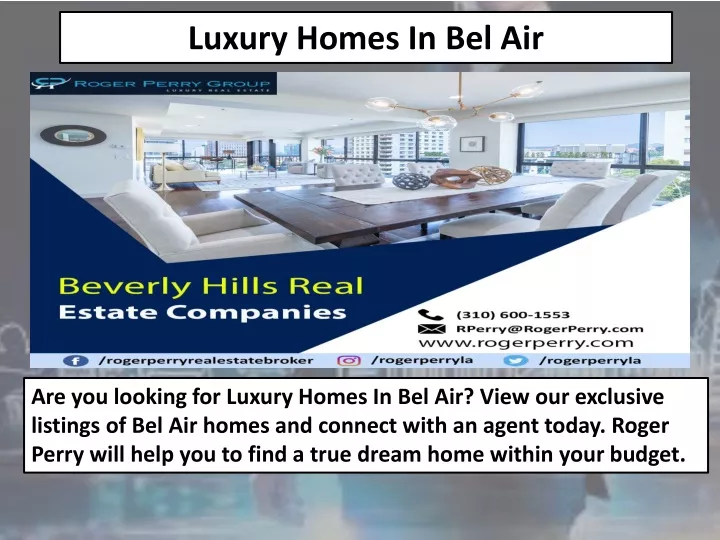 luxury homes in bel air