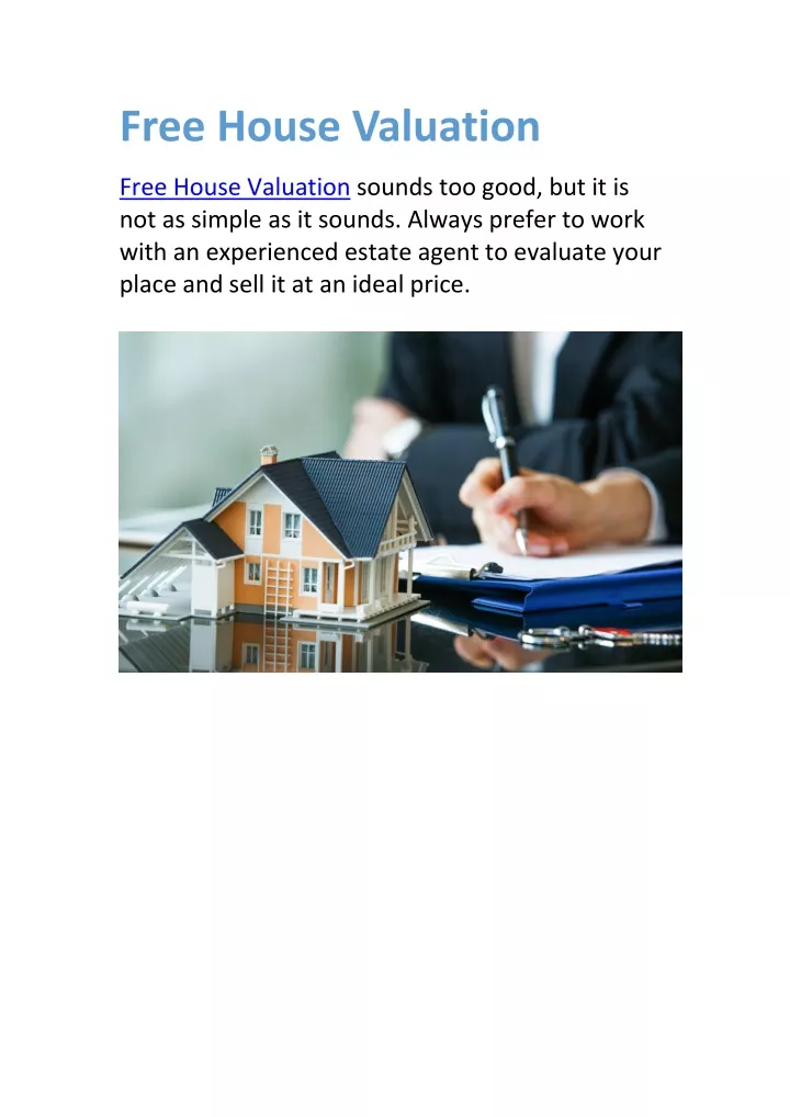 free house valuation
