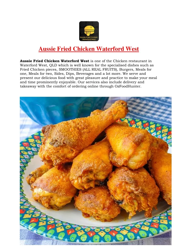 aussie fried chicken waterford west aussie fried