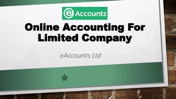 online accounting for limited company