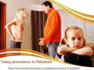 Let Concern For Easy Procedure of Talaq in Pakistan By Lawyer