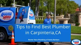 Tips to Find Best Plumber in Carpinteria,CA