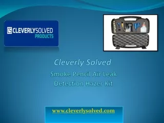 Cleverly Solved Smoke Pencil Air Leak Detection Hazer Kit
