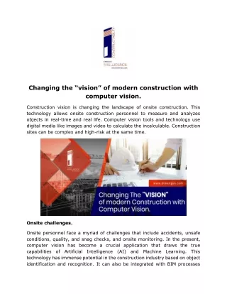 c hanging the vision of modern construction with