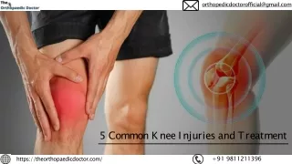 _5 Common Knee Injuries and Treatment