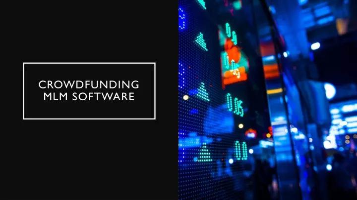 crowdfunding mlm software