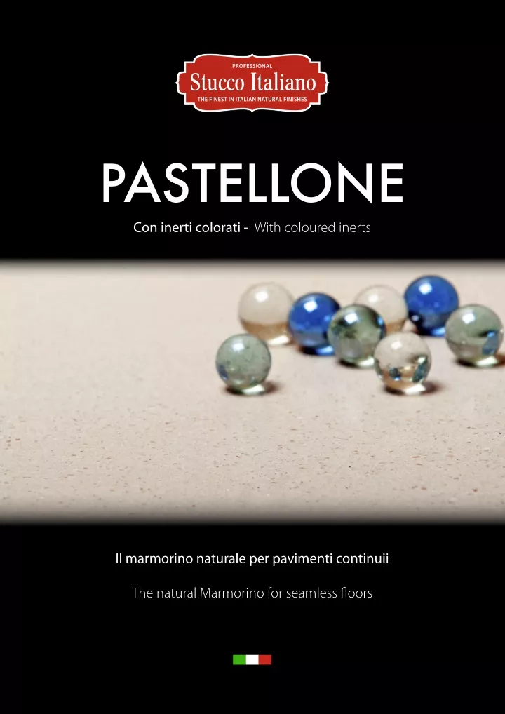 pastellone con inerti colorati with coloured