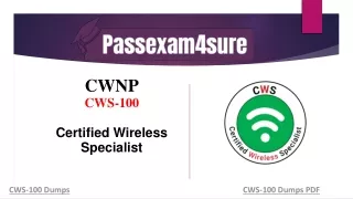 CWNP Certified Wireless Specialist CWS-100 Exam Dumps