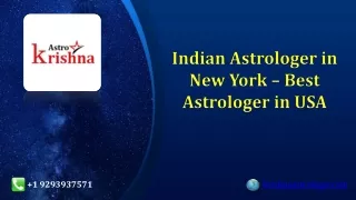 Indian Astrologer in New York – Best Astrologer in USA – Krishnaastrologer.com