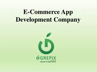 e commerce app development company