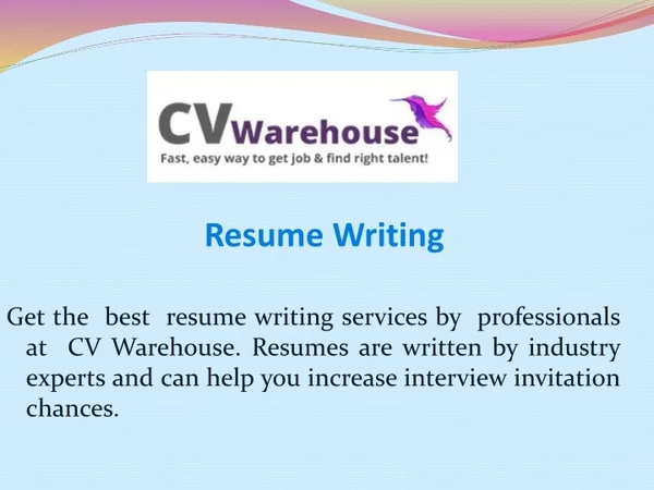 resume writing
