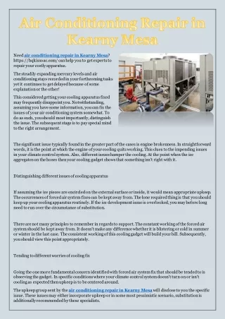 need air conditioning repair in kearny mesa https