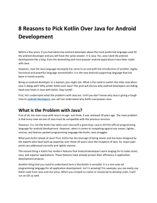 8 reasons to pick kotlin over java for android