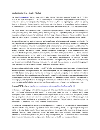 market leadership display market