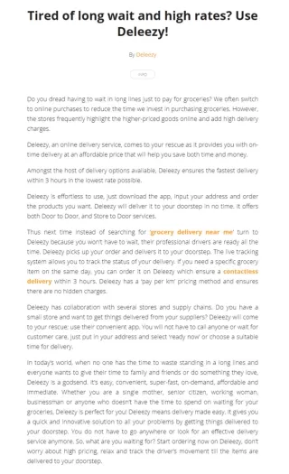 Tired of long wait and high rates - Deleezy