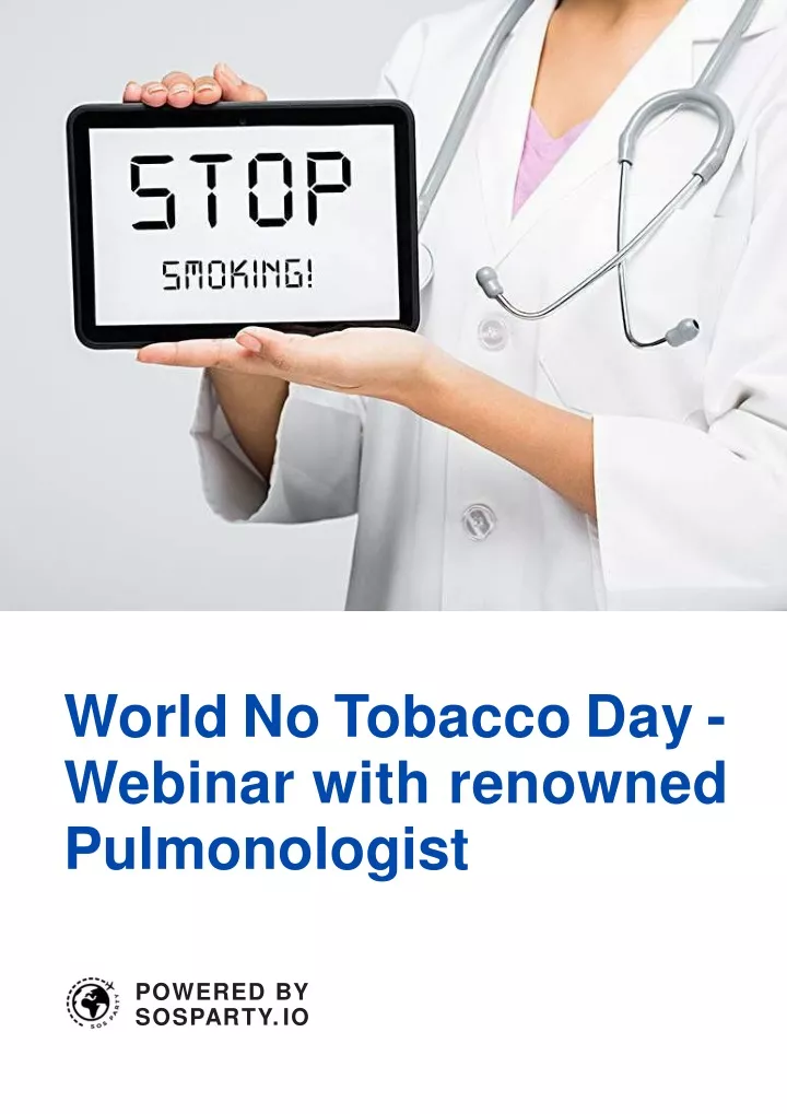 world no tobacco day webinar with renowned
