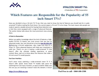 iffalcon smart tvs