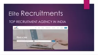 EliteRecruitments – Top Recruitment Agency in India